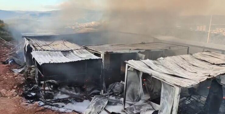 Bilecik’te işçilerin kaldığı konteynerlerde yangın