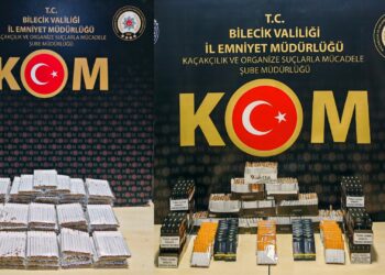 BİLECİK’TE KAÇAK TÜTÜNE DARBE: 7 BİN 960 DOLU MAKARON ELE GEÇİRİLDİ