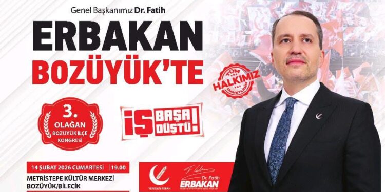 Yeniden Refah Partisi Bozüyük İlçe Kongresi’ne Büyük Davet!